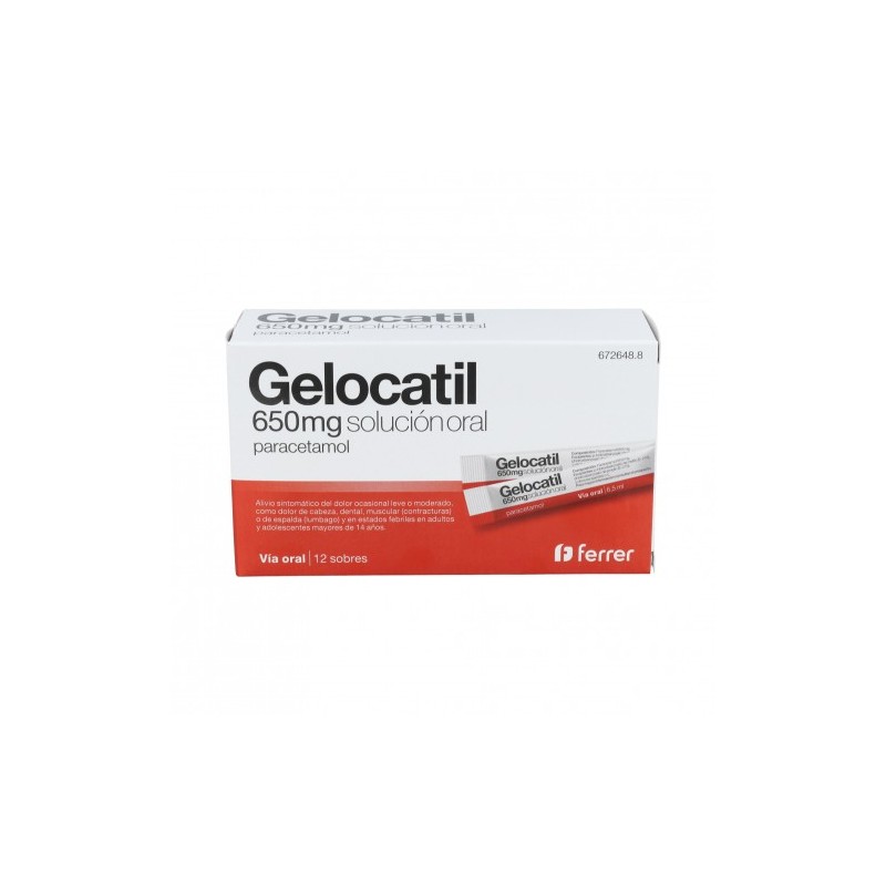Gelocatil 650 mg solución oral