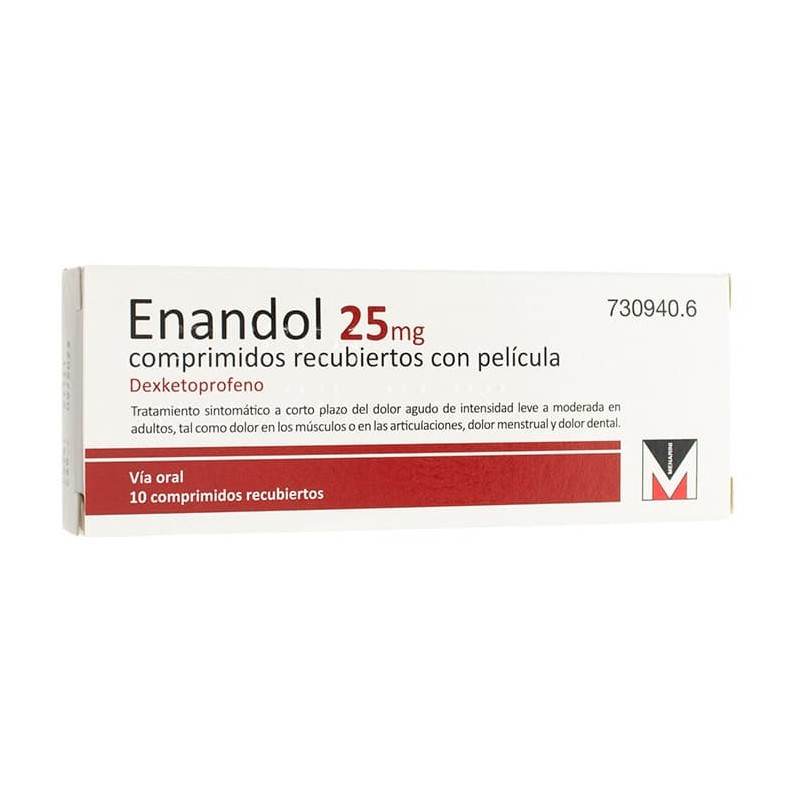 Enandol 25 mg  10 comprimidos