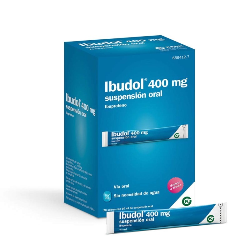 Ibudol 400 mg solución oral- IBUPROFENO