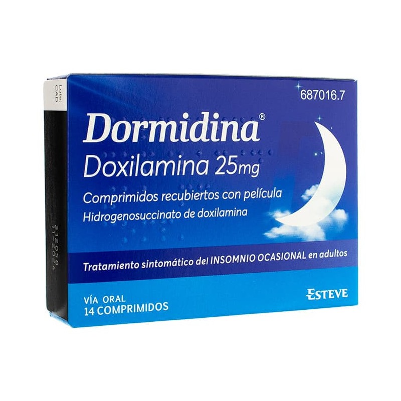 Dormidina 25 mg 14 comprimidos