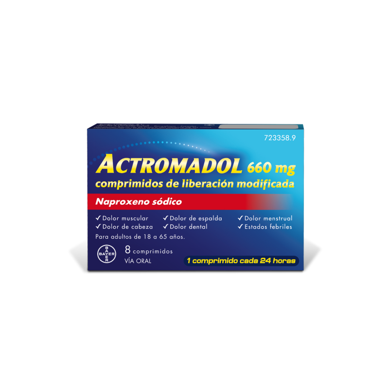 Actromadol 660 mg 8 comprimidos