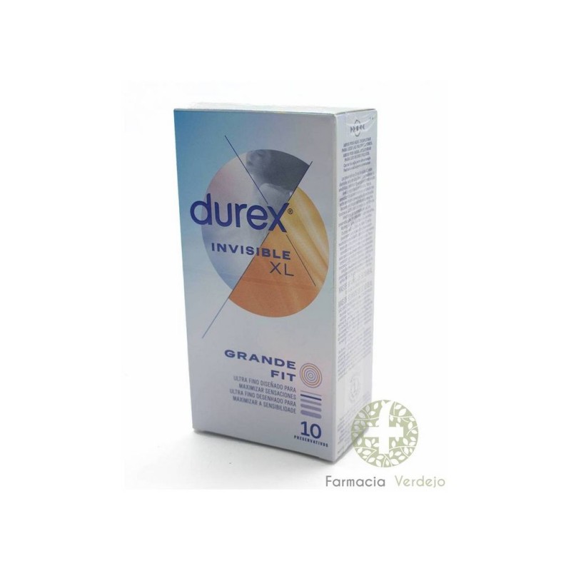 PRESERVATIVO DUREX INVISIBLE XL 10 U