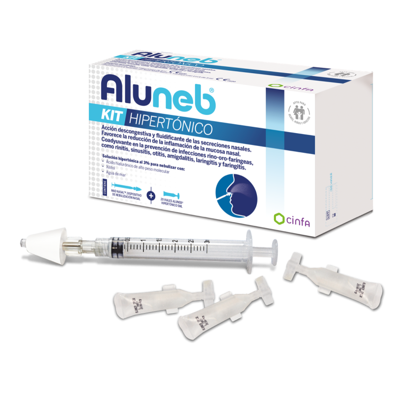 Aluneb hipertonico (kit 20 viales 5 ml + 1 dispositivo)