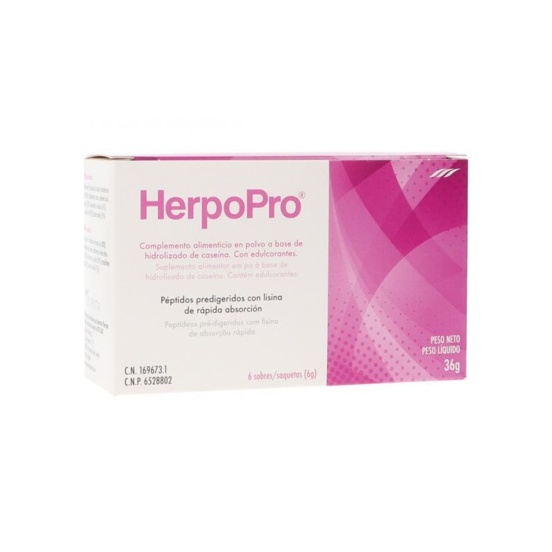 HERPOPRO 6 SOBRES 6 G