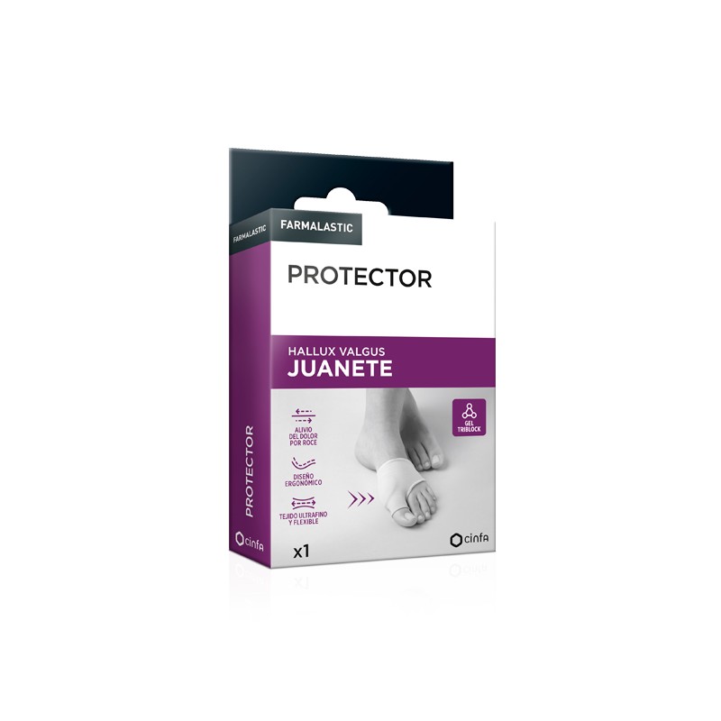 PROTECTOR JUANETE FARMALASTIC 2 UNIDADES TALLA U