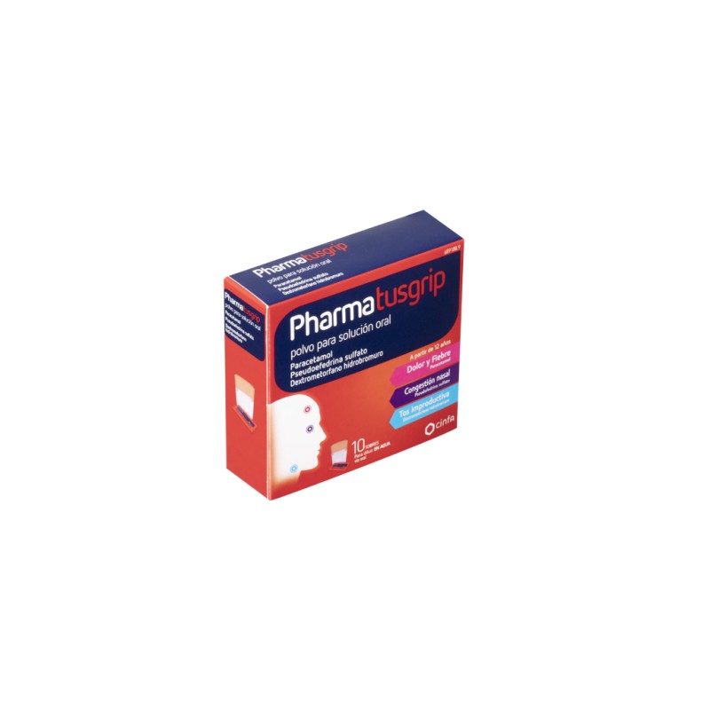 PHARMATUSGRIP 500/30/15 MG 10 SOBRES POLVO SOLUCION